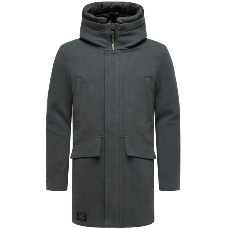 STONE HARBOUR STONE HARBOUR Winterjas Fenroos donkergrijs -