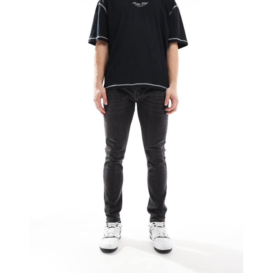 French Connection - Skinny-fit jeans in zwart Zwart