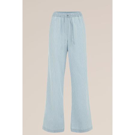 Blue Ridge dames wide leg broek - Relaxed Fit - Blauw - Katoen - Maat: 38