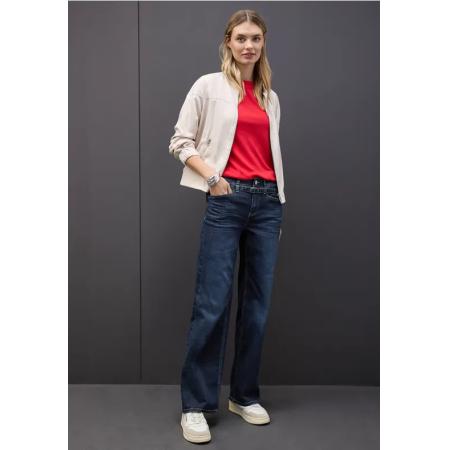 Street One Wide Legs jeans met riem -