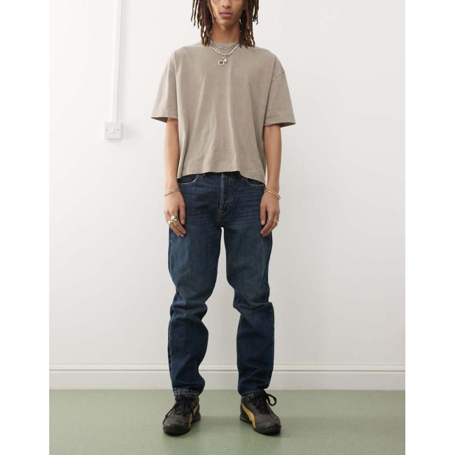 Dr Denim - Rush - Regular-fit jeans met donkerblauwe wassing Blauw