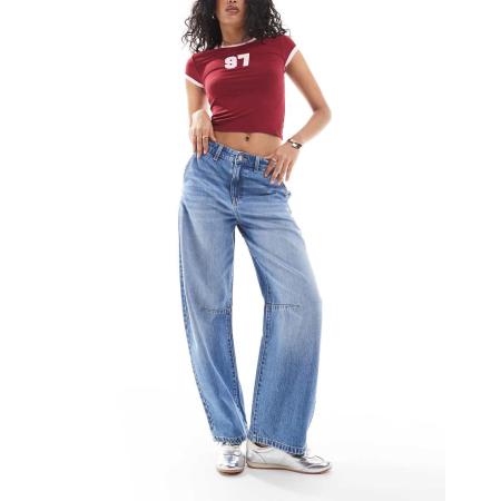 Cotton On Jeans met wijde pijpen in lichtblauw