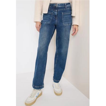 CECIL Wide Leg Patch Pocket Jeans