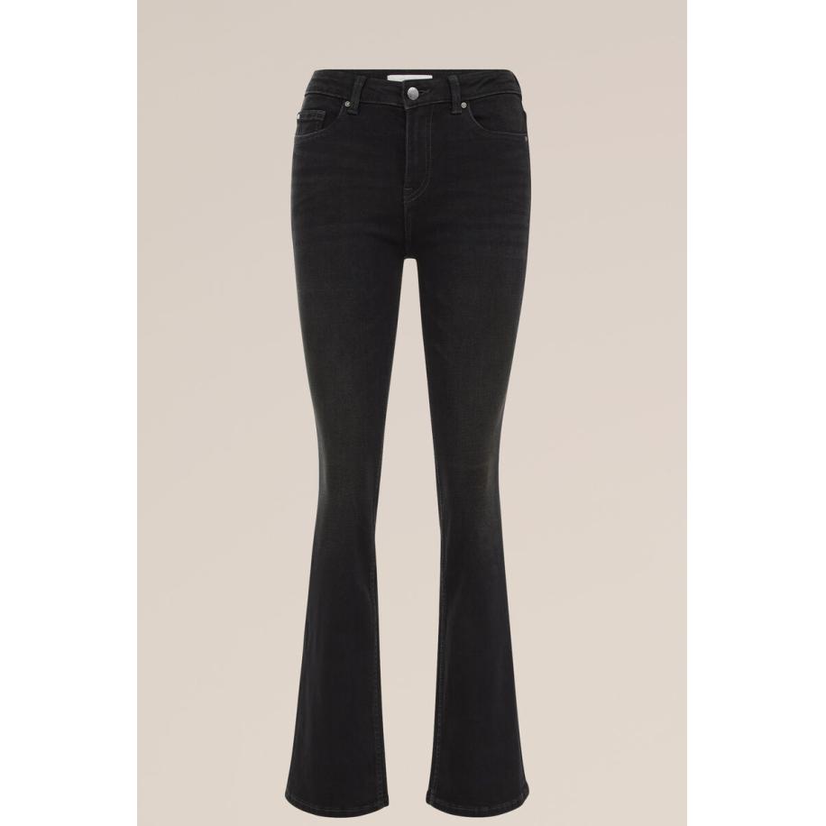 Blue Ridge dames bootcut jeans mid waist - Zwart - Katoen - Maat: 26/30 Zwart