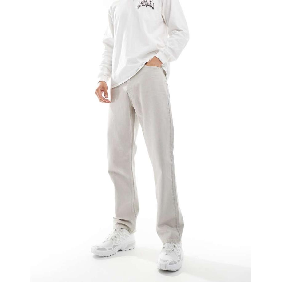 COLLUSION - X005 - Jeans met rechte pijpen in stone-Neutraal Multicolor