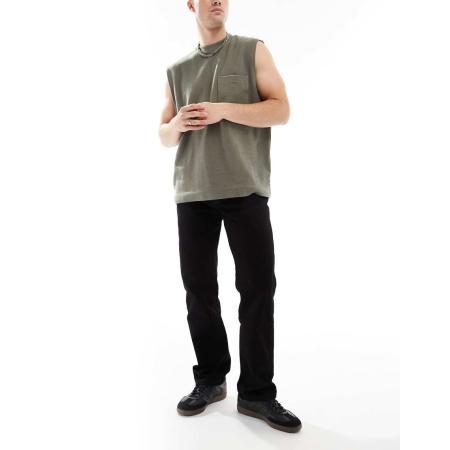 Wrangler - 13MWZ Original - Cowboy jeans met rechte pasvorm in zwart