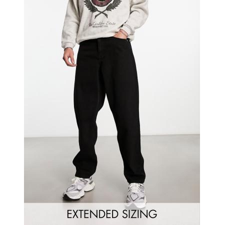 ASOS DESIGN - Baggy jeans in zwart
