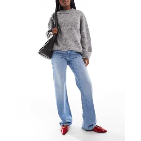 ONLY Maddie Dad jeans met extra hoge taille in lichtblauwe wassing