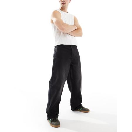 COLLUSION - x001 - Anti-fit jeans in zwart met wassing