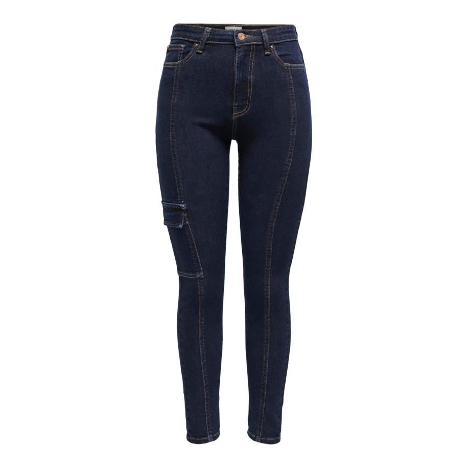 Only ONLY Cargojeans donkerblauw -