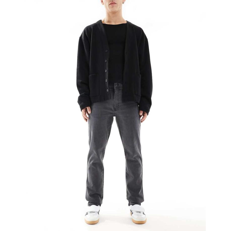 Wrangler - Texas - Slim-fit jeans in zwart met wassing Zwart