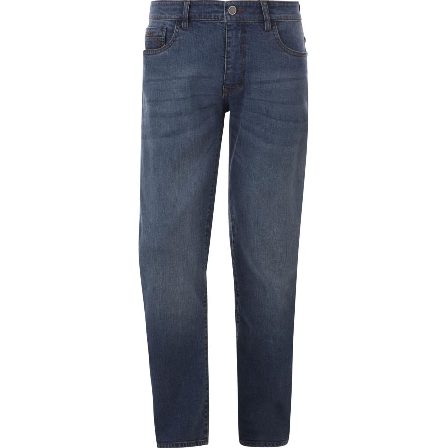 Jan Vanderstorm Jeans blauw, Effen Blauw