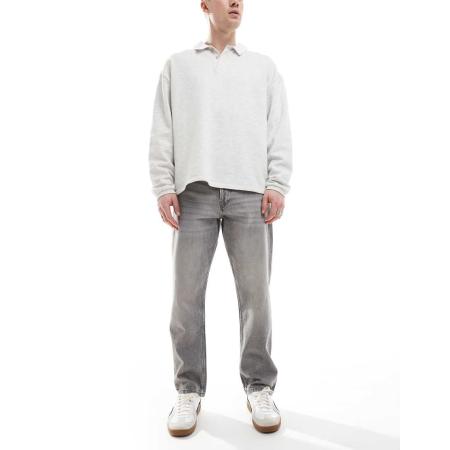 Jack & Jones - Chris - Rechte jeans in grijs met wassing