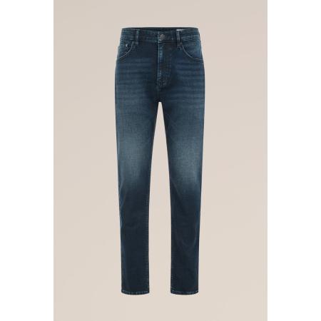 Blue Ridge heren slim fit jeans - Slim Fit - Donkerblauw - Katoen - Maat: 28/30