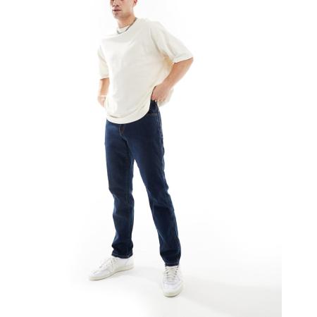 Wrangler - Texas - Slim-fit jeans in donkere wassing-Marineblauw