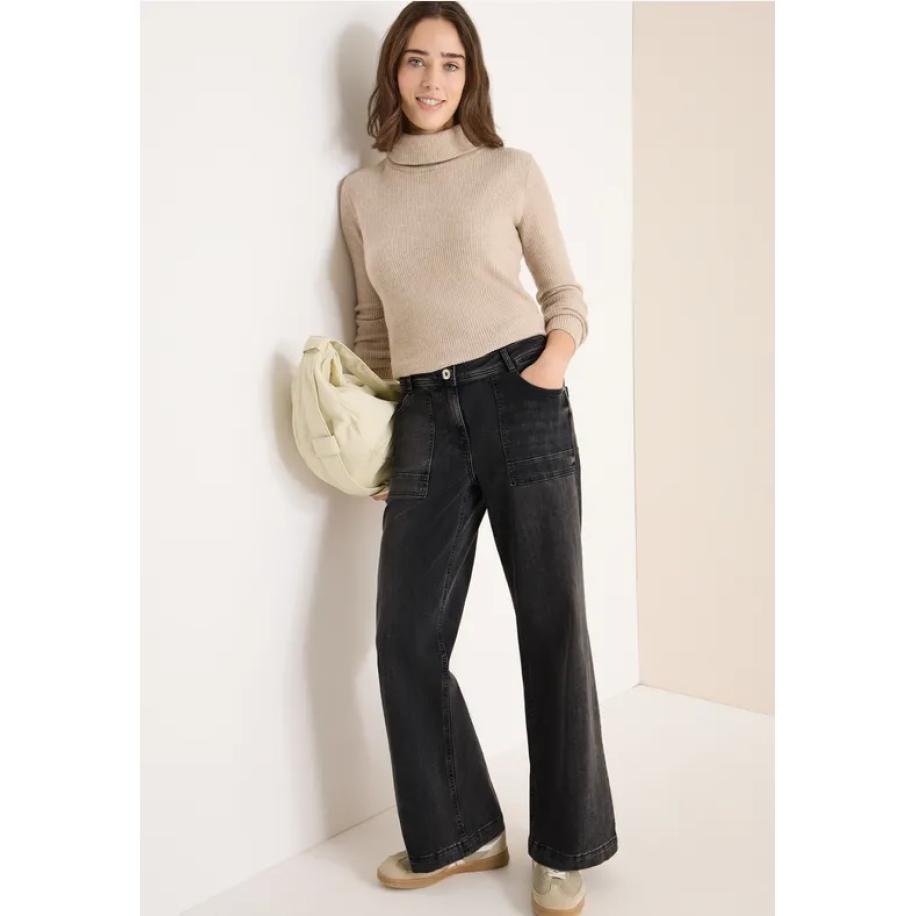 CECIL Wide Legs Jeans Grijs