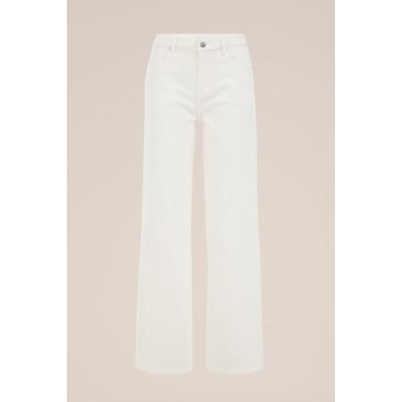 Blue Ridge dames high rise wide leg jeans high waist - Gebroken wit - Katoen - Maat: 31