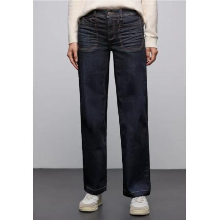 Street One Uitgerolde Wide Legs jeans