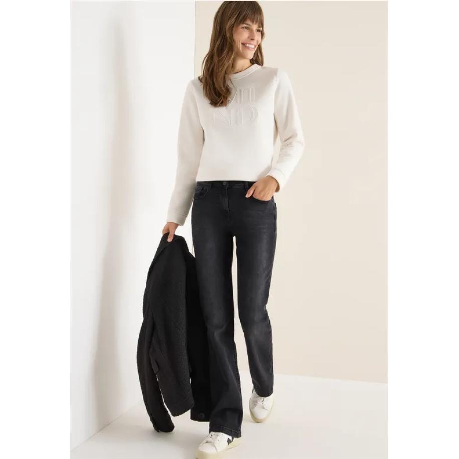 CECIL Bootcut jeans Zwart