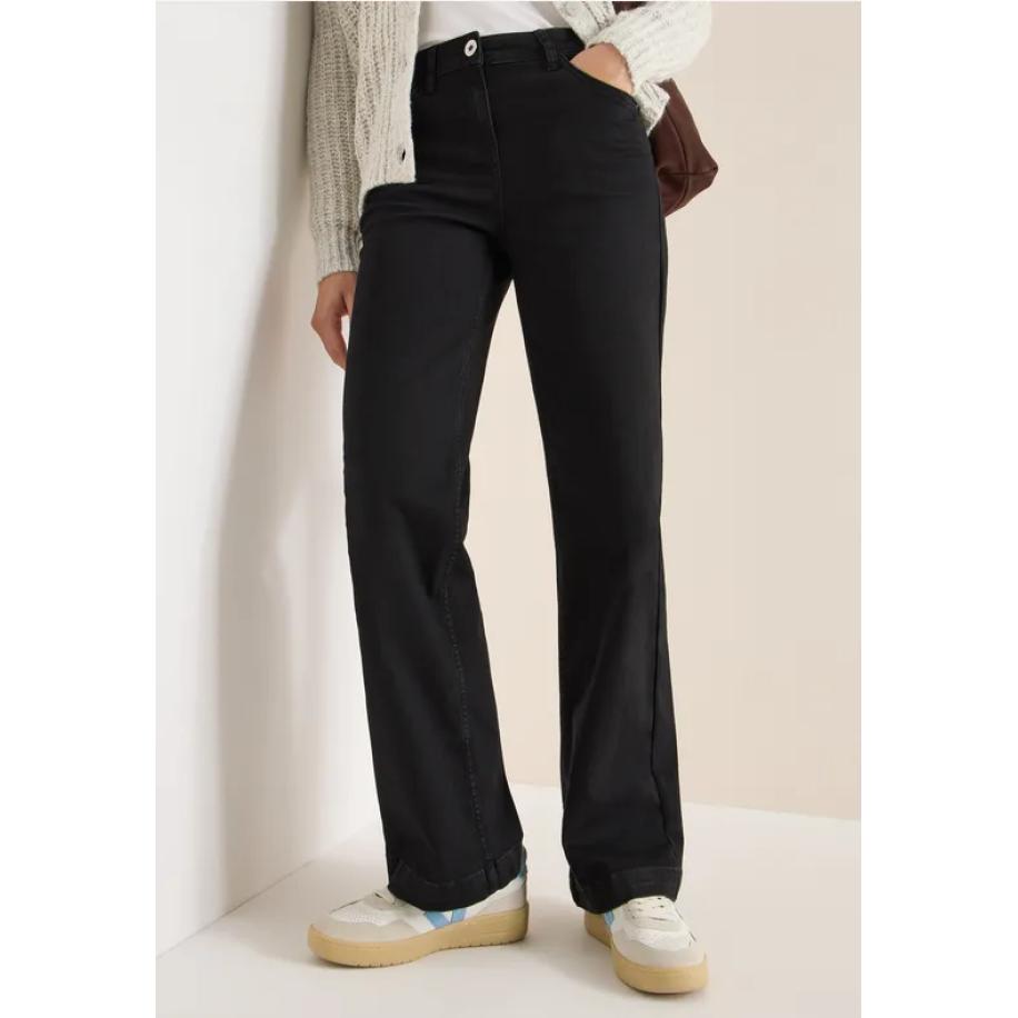CECIL Wide Legs Jeans Zwart