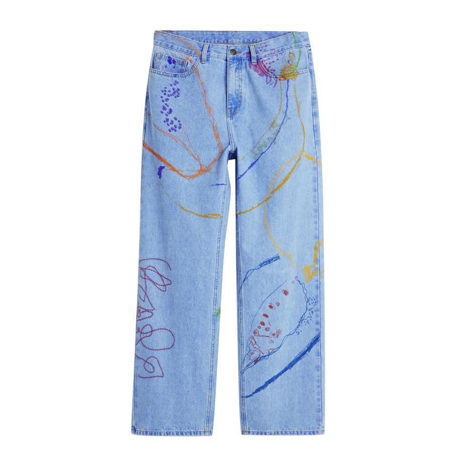 Desigual Desigual Jeans blauw / blauw denim / geel / rood -