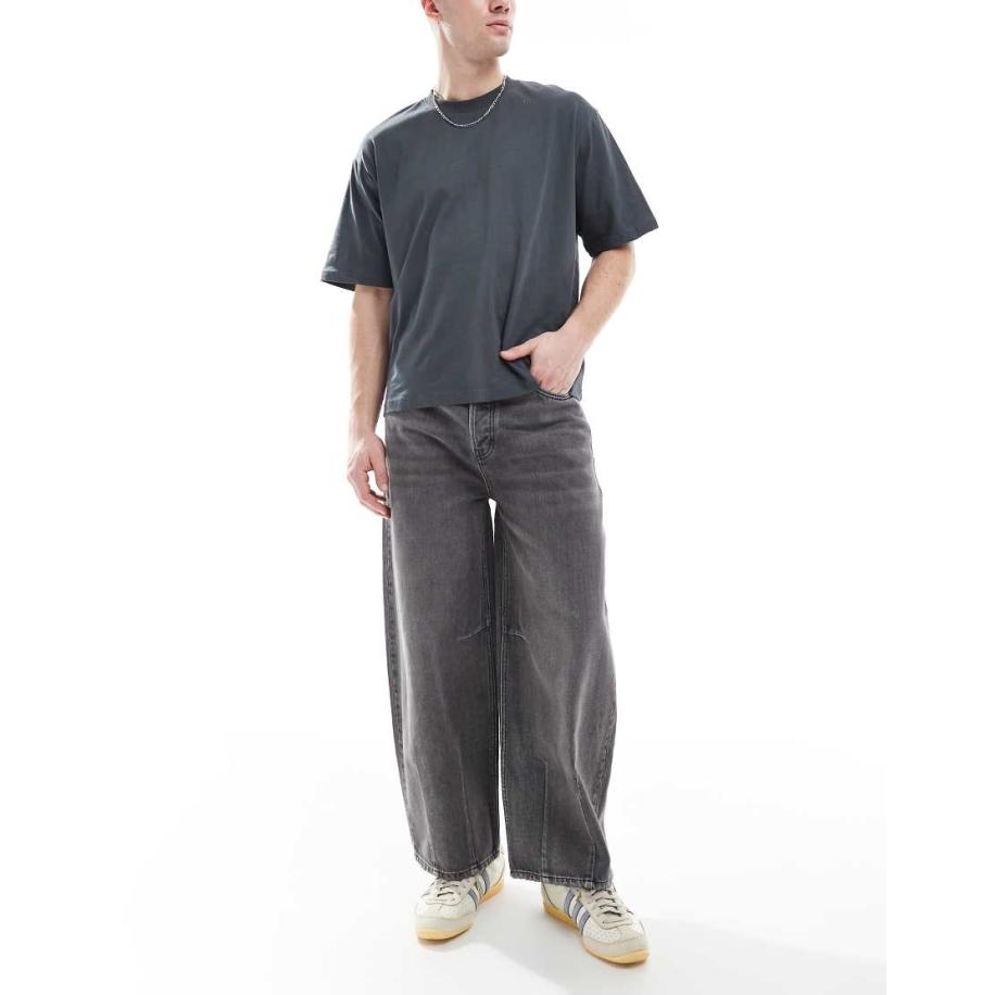Cotton On - Baggy jeans met ballonpasvorm in grunge grijs Grijs
