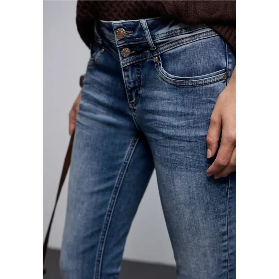 Street One Jeans met smalle pijpen - Blauw