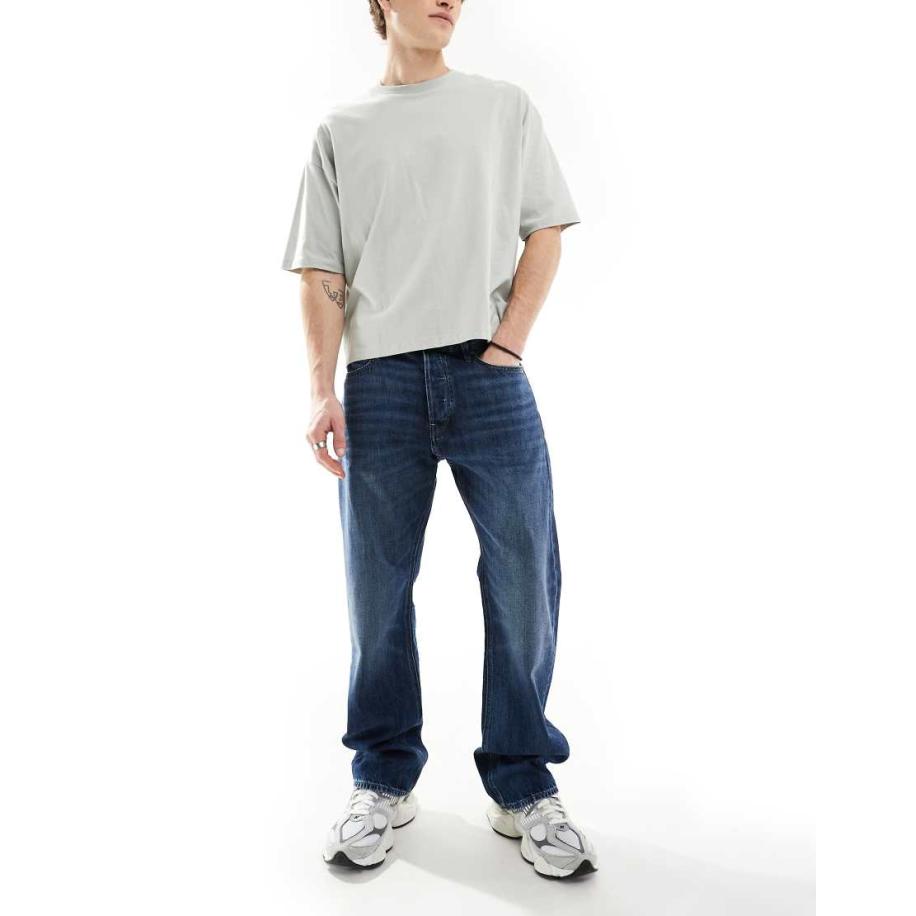 G-Star - Dakota - Denim jeans met rechte pijpen in mid-wash blauw Blauw