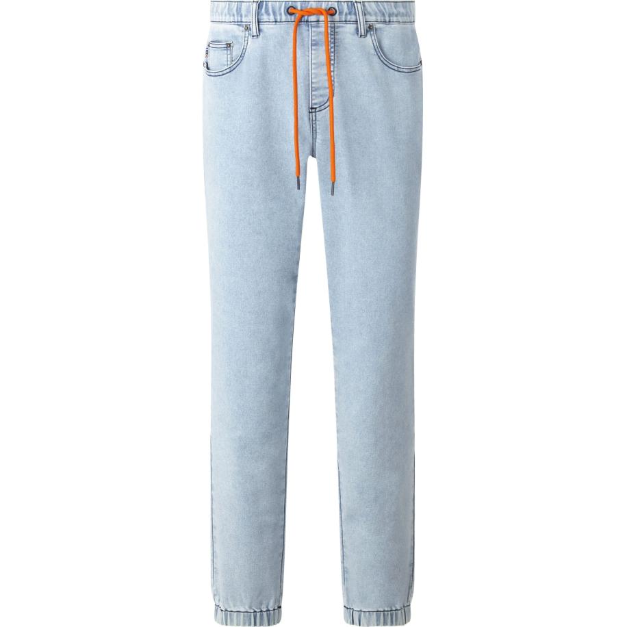Jan Vanderstorm Slipjeans lichtblauw, Effen Blauw