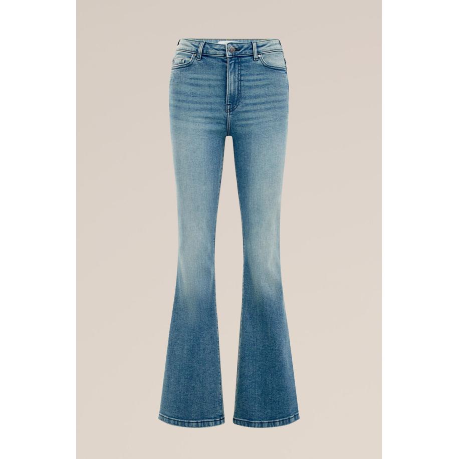 Blue Ridge dames flared jeans high waist - Marineblauw - Katoen - Maat: 31/32 Blauw