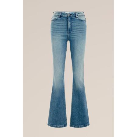 Blue Ridge dames flared jeans high waist - Marineblauw - Katoen - Maat: 31/32