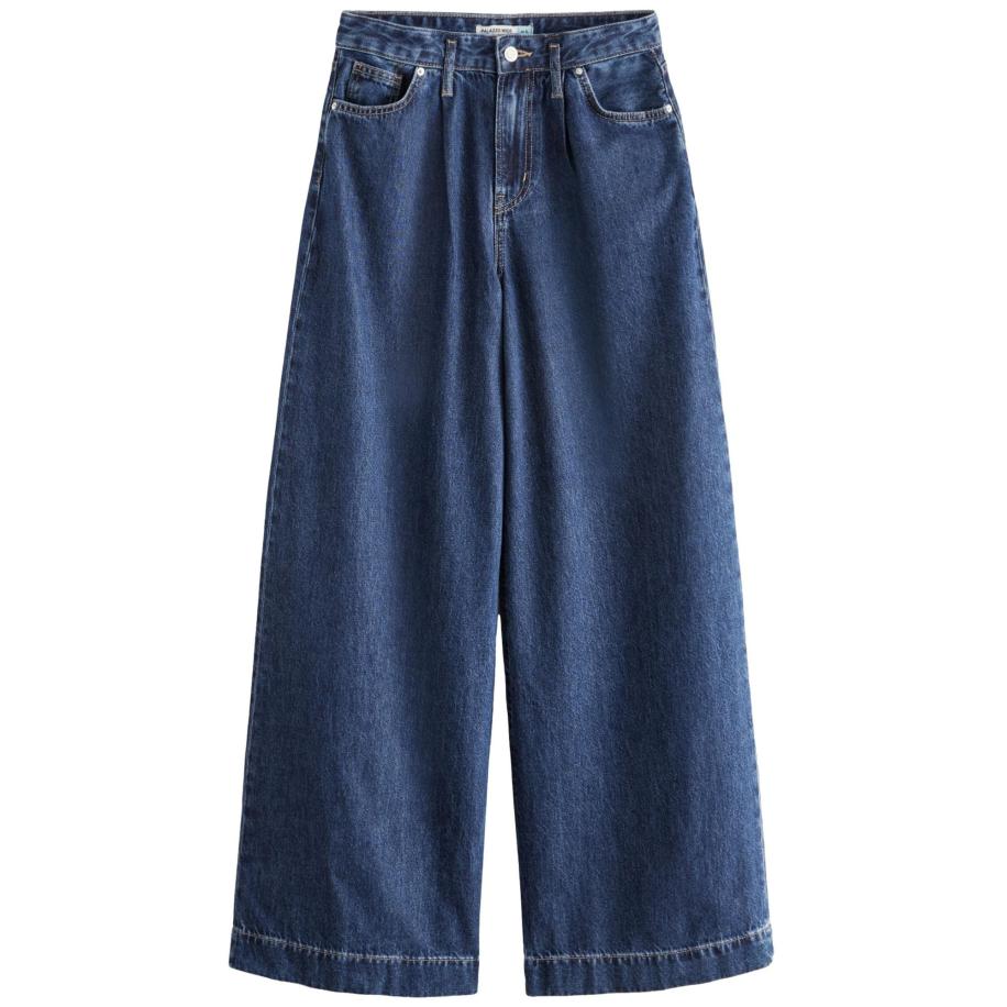 Next Next Bandplooi jeans blauw -