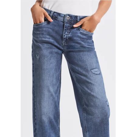 Street One Straight Legs destroyed jeans
