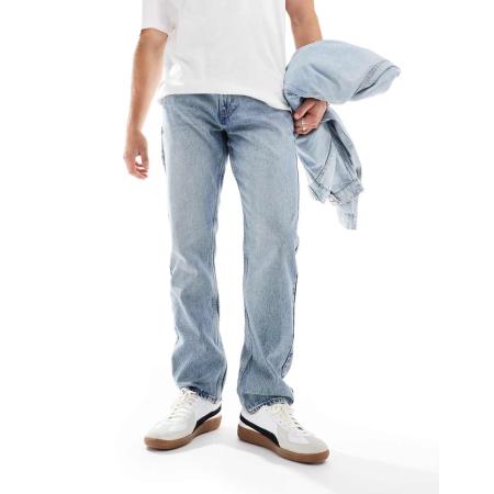 New Look - Jeans met rechte pasvorm in lichtblauw