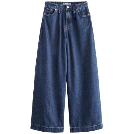 Next Next Bandplooi jeans blauw