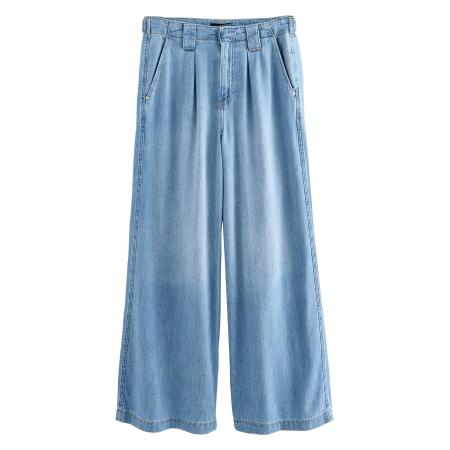 Next Next Bandplooi jeans blauw denim