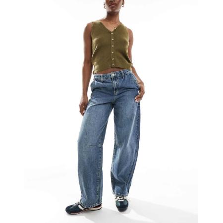 Cotton On Jeans met wijde ronde pijpen in blauw