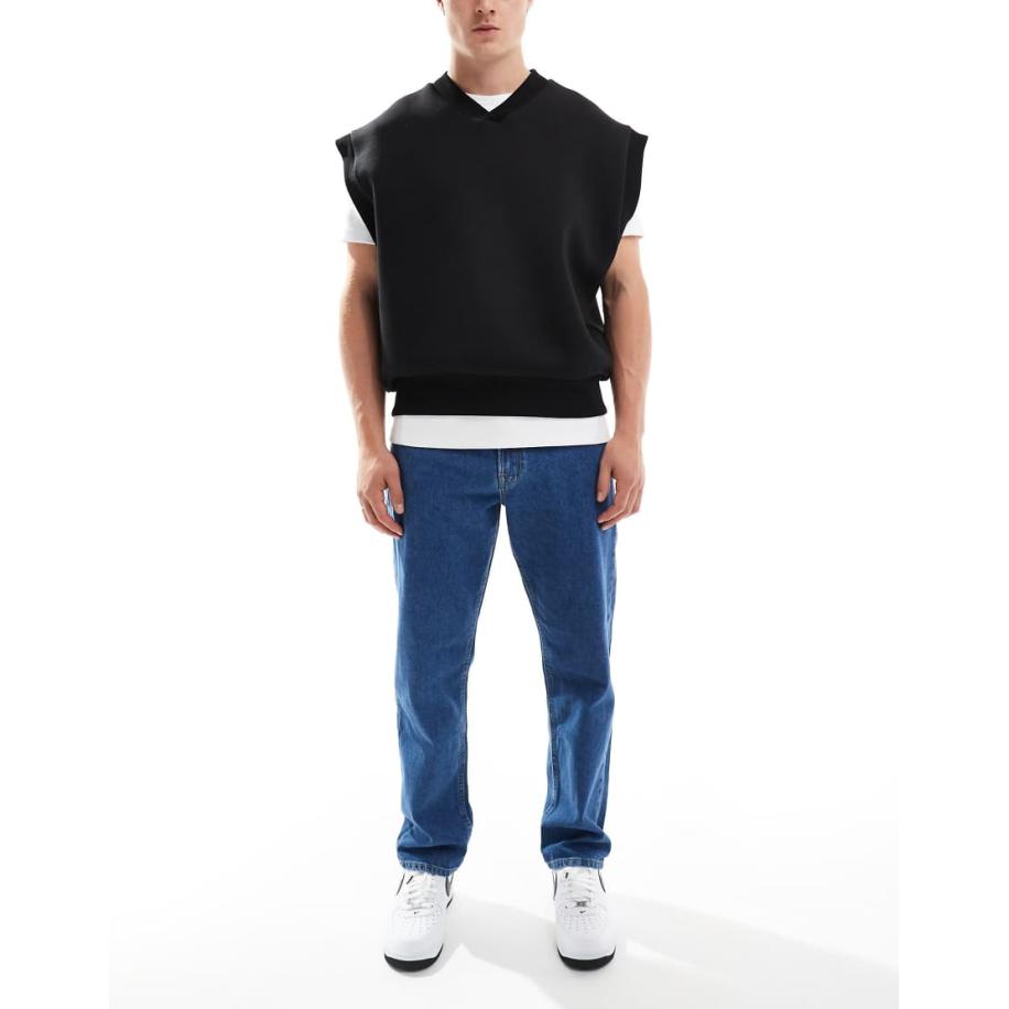 JJ Rebel - Ryan - Rechte jeans in lichtblauwe wassing Blauw