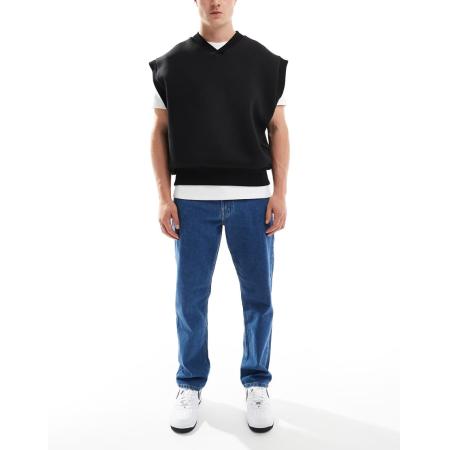 JJ Rebel - Ryan - Rechte jeans in lichtblauwe wassing