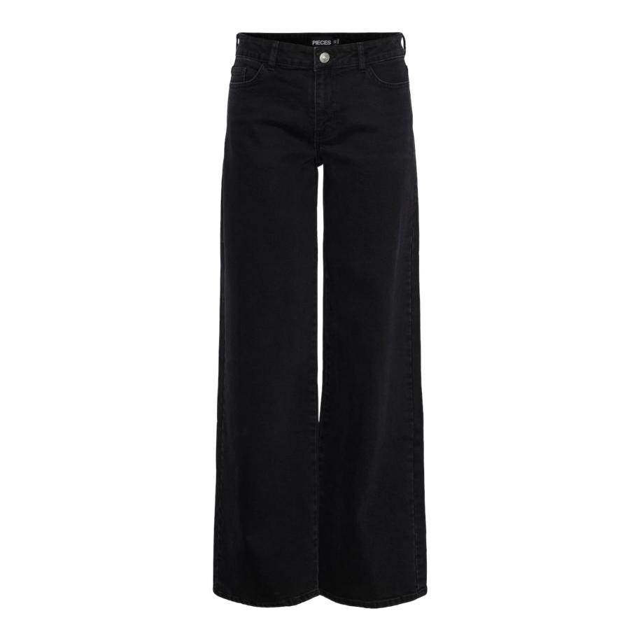 PIECES Jeans Selma black denim Zwart