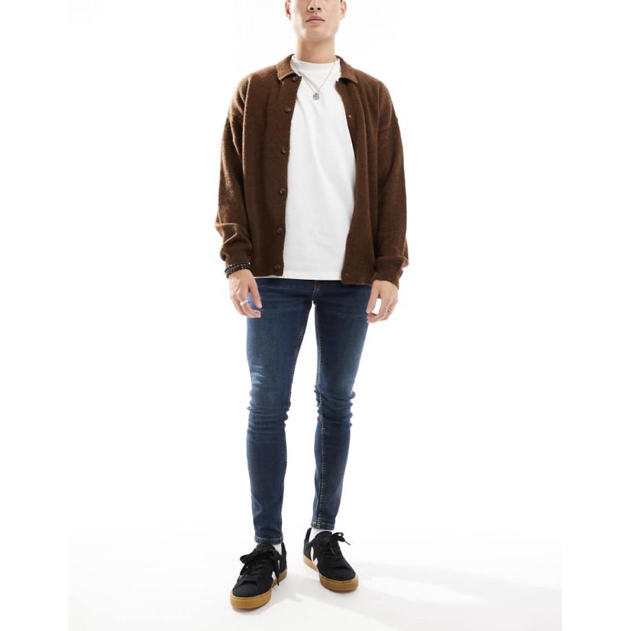 DTT - Super skinny jeans met stretch in donkerblauw-Marineblauw Blauw