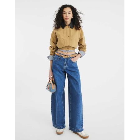 River Island Jeans met ronde pijpen in blauw met mid wash