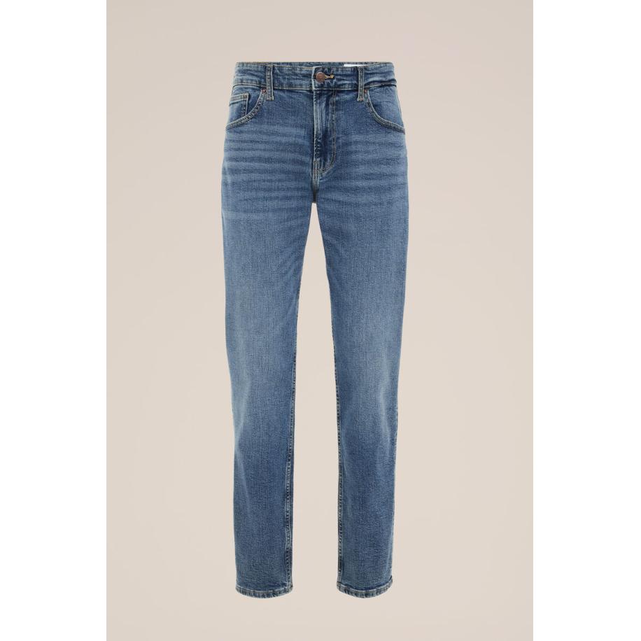 Blue Ridge heren Slim fit jeans met comfort stretch - Slim Fit - Blauw - Katoen - Maat: 28/30 Blauw