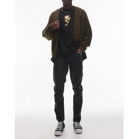 Topman - Stretch skinny jeans in zwart met wassing