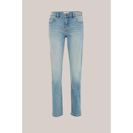 Blue Ridge dames mid rise tapered jeans mid waist - Lichtblauw - Katoen - Maat: 26