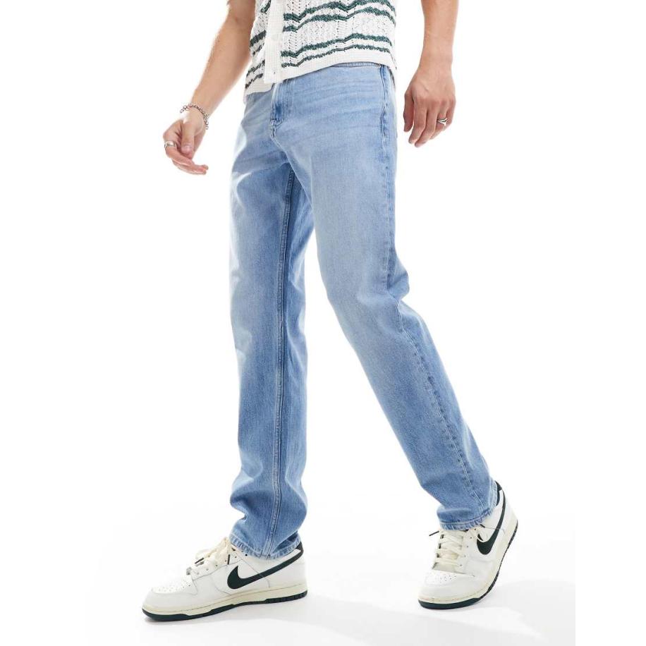 Tommy Jeans - Ryan - Rechte jeans met normale pasvorm en lichte wassing-Blauw Blauw