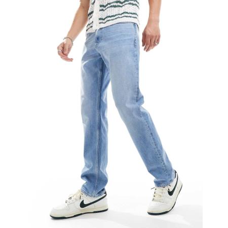 Tommy Jeans - Ryan - Rechte jeans met normale pasvorm en lichte wassing-Blauw