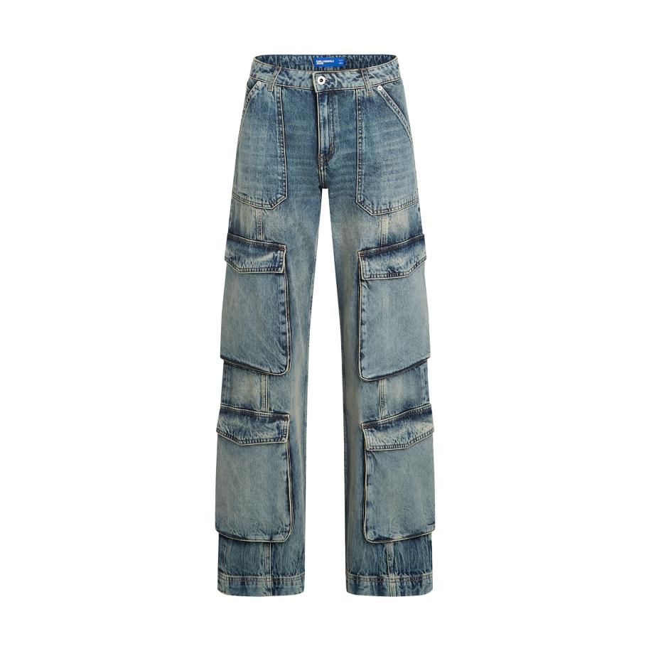 Karl Lagerfeld KARL LAGERFELD JEANS Cargojeans blauw denim -