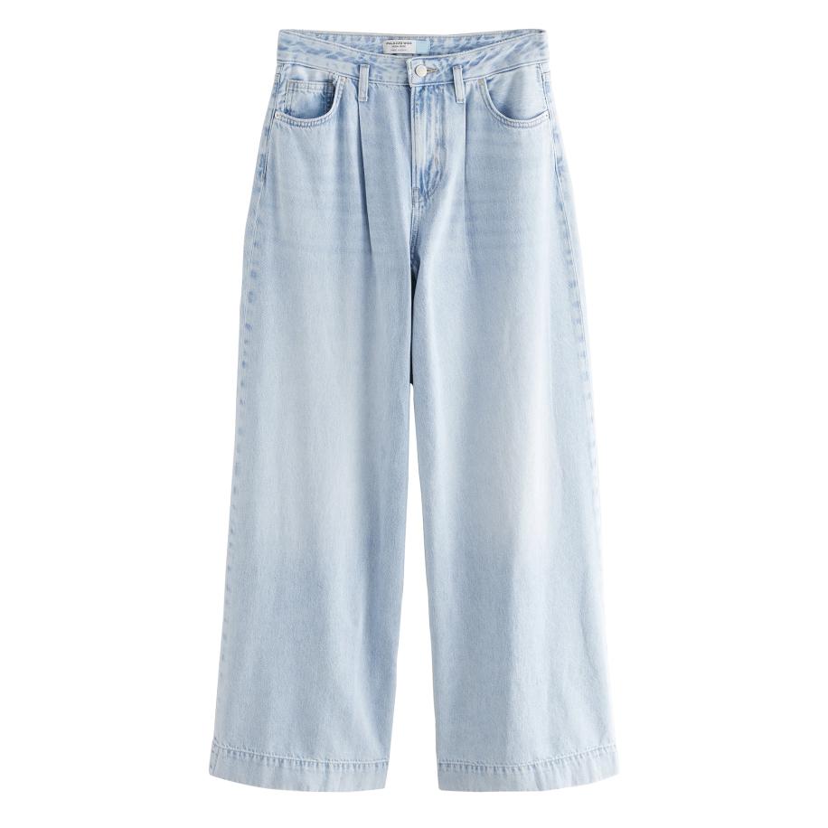 Next Next Bandplooi jeans blauw denim -