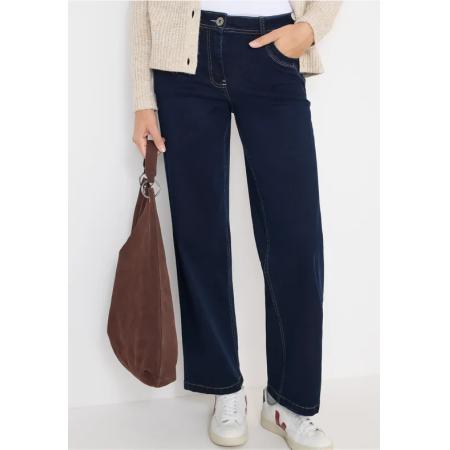 CECIL Wide Legs gespoelde jeans